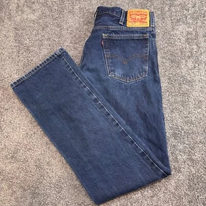 Levis 517 Jeans Mens 34x38 Blue Bootcut Denim Dark Wash Tall Cowboy Western - Picture 1 of 9