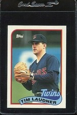 1989 TOPPS TIFFANY #239 TIM LAUDNER MINNESOTA TWINS