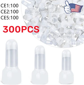 300X Copper Core Nylon Terminals Closed End Crimp Caps Insulated Wire Connectors - Picture 1 of 14