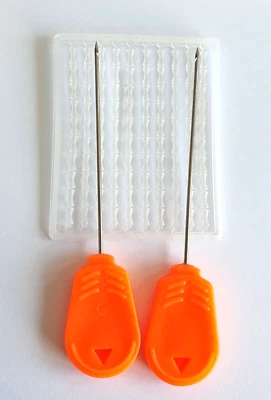 TORCHWOOD FISHING TACKLE Ködernadeln X2 für Karpfen Friedfischangeln Köderwerkzeuge 100 Gratis Köderstopper