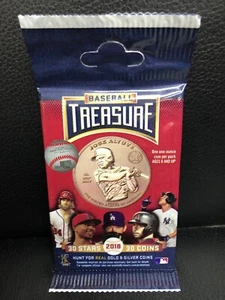 Paquete de monedas 2018 Baseball Treasure MLB sellado sin abrir paquete misterioso.~ - Imagen 1 de 2