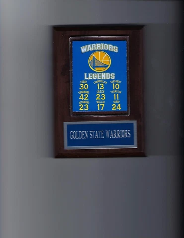 GOLDEN STATE WARRIORS LEGENDS PLAQUE NBA BASKETBALL NBA HARDAWAY CHAMBERLAIN Cover