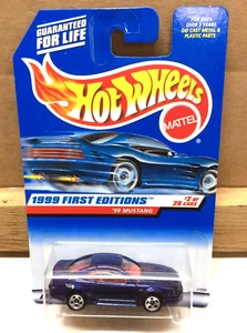 HOT WHEELS  1999 FIRST EDITIONS   '99 MUSTANG   "RED INTERIOR"   #2 OF 26  "HTF" - Picture 1 of 3