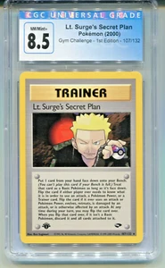 2000 Pokemon Gym Challenge Lt. Surge's Secret Plan 1a Edizione 107/132 CGC 8,5 - Foto 1 di 2