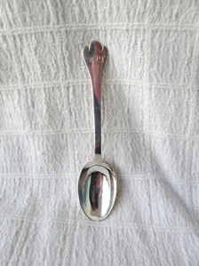VINTAGE SCOTTISH SILVER, TREFOIL SPOON, EDINBURGH 1962, HAMILTON & INCHES 26.2gs - Picture 1 of 7