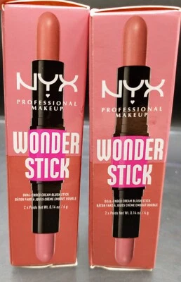 NYX Wonder Stick Blush - Dual-Ended Cream Blush #WSB01 Light Peach +Baby Qty 2 - Image 1 of 4