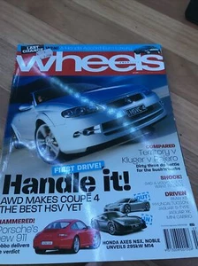 WHEELS Car magazine JULY 2004 COUPE 4 911 M14 S40 X3 XK S TYPE 600 VERADA MAXIMA - Picture 1 of 3