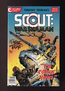 Scout War Shaman 14 1989 ECLIPSE firmato Timothy Truman & Beau Smith - Foto 1 di 3
