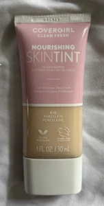 CoverGirl Clean Fresh Nourishing Skin Tint Foundation - 510 PORCELAIN Sealed NEW - Picture 1 of 3