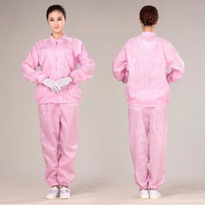 Anti-Static Split Top + Pants Protective Suits Laboratory Clothes 7 Colors - Image 1 of 4