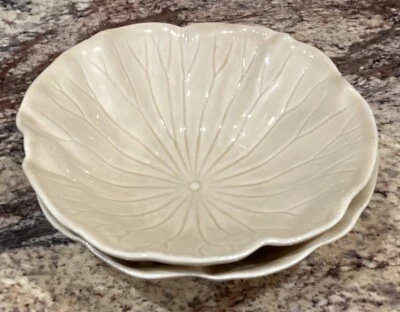 DOS (2) CUENCOS DE SOPA/CEREAL METLOX POPPYTRAIL LOTUS SAND 779 6 7/8”D PARECEN SIN USAR Foto 1 de 4