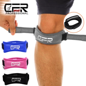 Knee Strap Compression Brace Support Patella Sport Joint Arthritis Stabilizer CF - Picture 1 of 11