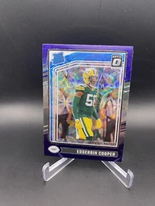 2024 Panini Donruss Optic EDGERRIN COOPER Purple Scope RC #231 Green Bay Packers - Foto 1 di 2