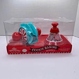 Hallmark Northpole COOKIE BAKING BUNDLE Wonder Wheel & Sprinkle Cookie Shapes - Picture 1 of 12