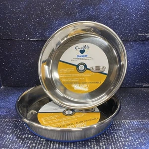 2 Pack OurPets Stainless Steel Pet Dish holds up to 1.75 cups SMALL - Picture 1 of 4