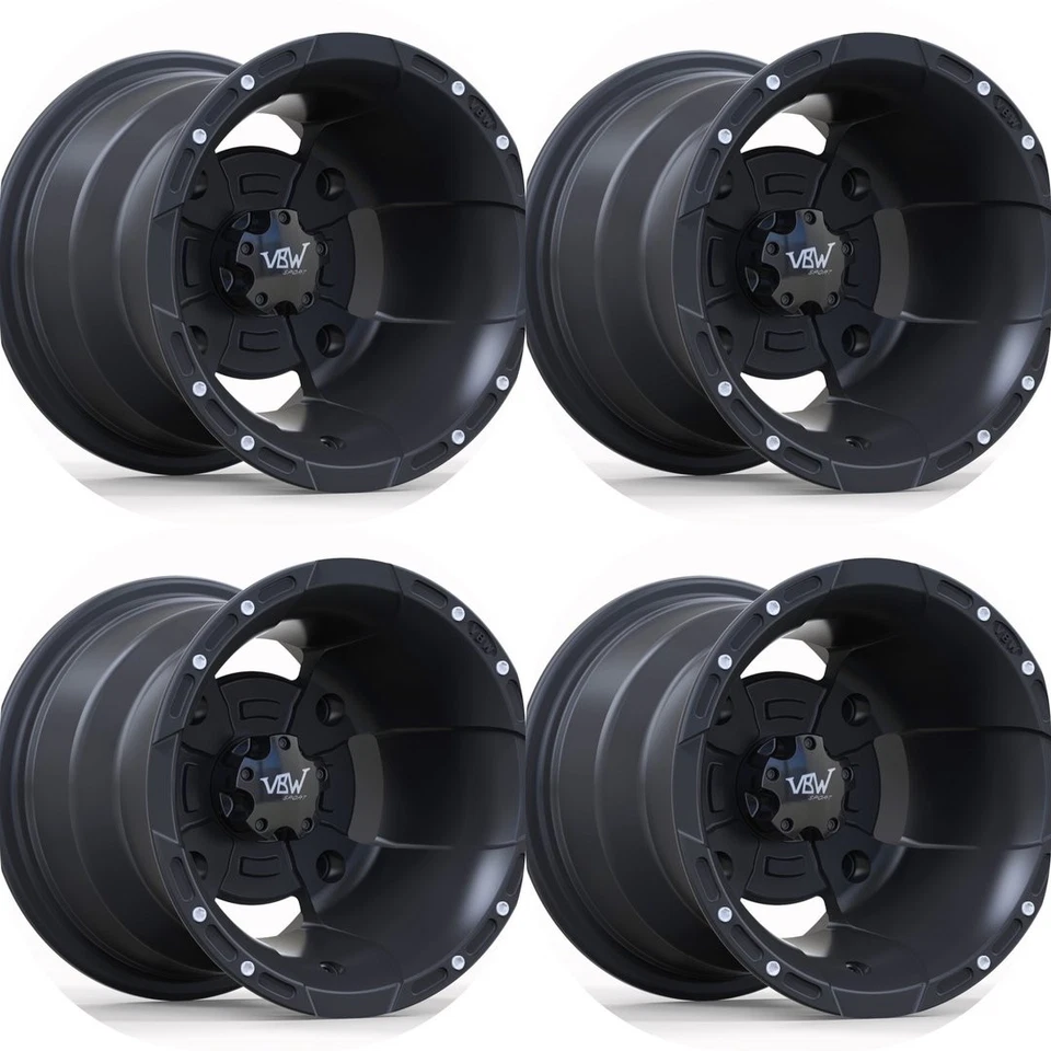 VBW Felgensatz AEON Cobra 10x8 LK156 / 10x10 LK110 schwarz matt Quad Felgen - Bild 1 von 1