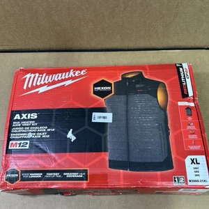 Men's X-Large M12 12-Volt Lithium-Ion Cordless Axis Gray Heated Vest Z211 - Picture 1 of 7