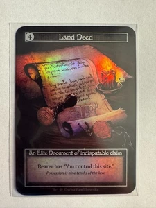 Sorcery Contested Realm Beta Land Deed Foil - Picture 1 of 2