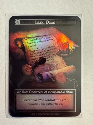 Sorcery Contested Realm Beta Land Deed Foil - Image 1 of 2