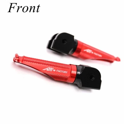 Clavijas delanteras Shinobi rojas Racing para Aprilia RSV 1000 Mille R 97-00 01 02 03 Foto 1 de 4