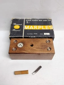 Vintage Marples 7734 Holz Schraube Box & Gewindebohrer Größe 1/2" Sheffield England - Bild 1 von 4