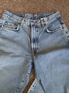 Lucky Brand Jeans Damen Gr. 12/31 Blau Latzhose Husker Jean Mid Rise Baumwolle - Bild 1 von 9