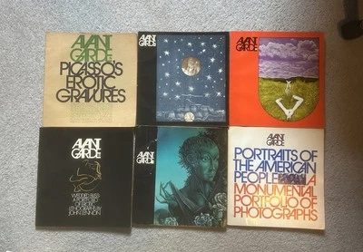 6 Avant Garde Magazines #8-13 1969-1971 Vintage Art John Lennon Picasso Erotica Foto 1 de 4