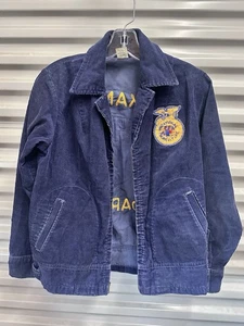 1970’s Cord FFA Jacket Bomber Chain Stitch Cedarville Arkansas Size 34 USA - Bild 1 von 10