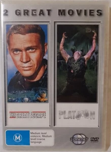 The Great Escape / Platoon DVD NEW & SEALED 2 disc PAL REGION 4 **TRACKED POST** - Picture 1 of 4