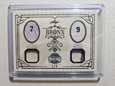 Parche doble Leaf Bronx Legacy The Bronx 2 Mantle/Maris 2025 1/2 Yankees  Foto 1 de 2