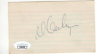 Al Geiberger Mike Morley Dual Signed Autographed Index Card  JSA CF46706 - Image 1 of 3