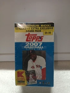 2007 TOPPS BASEBALL SERIES TWO  BLASTER BOX 10 PACKS PLUS ONE BONUS PACK SEALED - Picture 1 of 3
