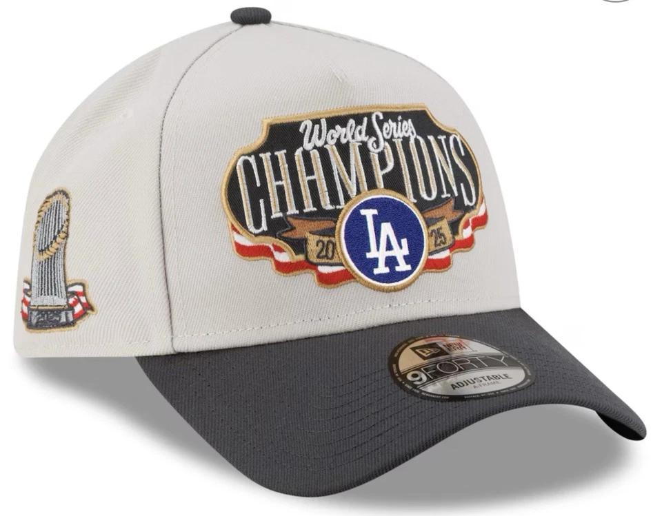 NEW ERA DODGERS 2025 SERIE MUNDIAL CAMPEONATO VESTUARIO 940 MARCO A Foto 1 de 4