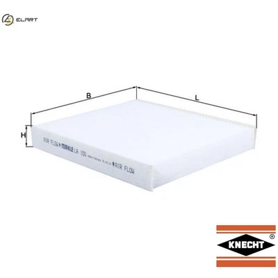 FILTRO CABINA AIR LA 100 PARA ROVER 200 400/Hatchback/Tourer HONDA INTEGRA/VI 1.6L Foto 1 de 4