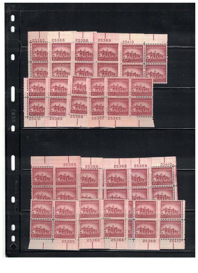 #1032 - Complete Matched Set - All possible plate numbers and positions (CMS) - Image 1 of 1