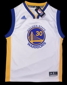 100% Authentic Golden State Warriors Steph Curry #30 Adidas Jersey Size Youth XL - Picture 1 of 10