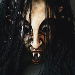 Vampire Mask Witch Creepy Scary Mysterious Female Halloween Outfit Decor Gift - Picture 1 of 12