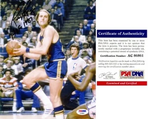 Rick Barry Hand Signed Golden State Warriors 8x10 inch Photo HOF x2 PSA/DNA COA - Picture 1 of 1