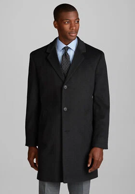 Jos. A. Abrigo Top Bank Hombre Ajuste Tradicional 42 Largo Nuevo con Etiquetas Gris Carbón Lana 42L Foto 1 de 4