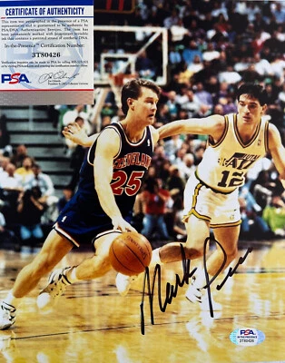William Mark Price Cleveland Cavaliers Signed Autographed 8x10 Photo PSA COA - Image 1 of 4