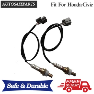 Sensor de oxígeno O2 Sensor delantero y trasero para 2001-2005 Honda Civic 1.7L D17A7 Motor - Imagen 1 de 4