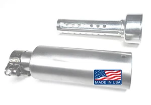 Slip-On Muffler 304 Stainless Steel with SS Clamp for 1.05" OD Exhaut pipe. - Bild 1 von 7