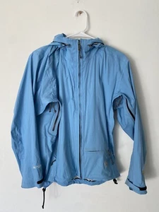 Rain Jacket by Mountain Hardwear powder blue women's 8 - Picture 1 of 18
