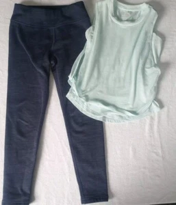 Arhleta Mädchen 6t blau Leggings hellblau ärmellos Tank Set Hose Shirt - Bild 1 von 5
