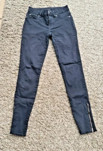 LASCANA Damen Jeans blau Fransen stretch Gr. 34 - Bild 1 von 2