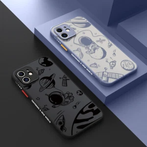 Astronaut For iPhone 15 14 13 Pro Max 12 11 XS XR 8 ShockProof Clear Case Cover - Foto 1 di 16