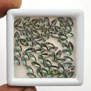 Mystic Quartz Marquise Cut Loose Multi Color Gemstone Lot 265 Pcs 3*6 mm 55 Ct - Picture 1 of 5