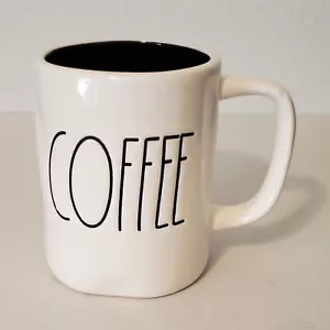 Rae Dunn Coffee Mug - White Outside, Black Inside - Picture 1 of 5