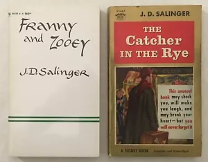 J. D. Salinger 2 Paperback Book Lot - Catcher in the Rye / Franny and Zooey - Picture 1 of 5