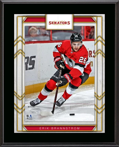 Erik Brannstrom Ottawa Senators 10.5" x 13" Player Plaque Cover